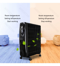 Radiatore elettrico 13 elementi 2500W,Potenza e temperatura regolabili, Versione Deluxe - Termoradiatore ad olio 13elementi Radiatore elettrico 13 elementi 2500W,Potenza e temperatura regolabili, Versione Deluxe - Termoradiatore ad olio 13elementi