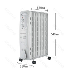 Radiatore elettrico 11 elementi 2300W bianco,Potenza e temperatura regolabili, Versione Deluxe - Termoradiatore ad olio Radiatore elettrico 11 elementi 2300W bianco,Potenza e temperatura regolabili, Versione Deluxe - Termoradiatore ad olio