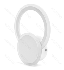 Applique led in ferro e acrilico bianco 20W 2600lm 2700K luce calda misura L200xW265xH65mm da interno, design elegante