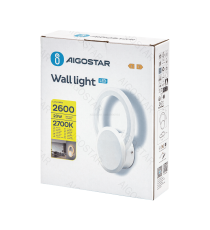 Applique led in ferro e acrilico bianco 20W 2600lm 2700K luce calda misura L200xW265xH65mm da interno, design elegante