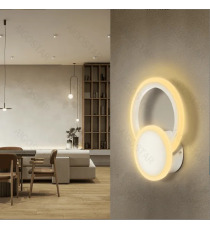 Applique led in ferro e acrilico bianco 20W 2600lm 2700K luce calda misura L200xW265xH65mm da interno, design elegante