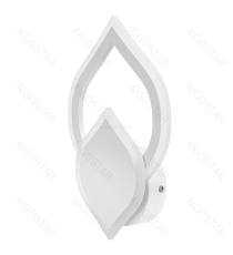 Applique led in ferro e acrilico bianco 20W 2700lm 2700K luce calda misura L200xW310xH60mm da interno, design elegante