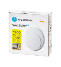 Applique led in ferro e acrilico bianco 16W 1900lm 2700K luce calda misura L200xW200xH60mm da interno, design elegante