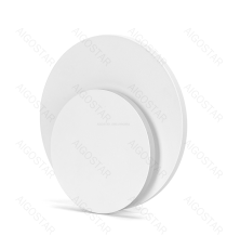 Applique led in ferro e acrilico bianco 16W 2400lm 2700K luce calda misura L200xW200xH60mm da interno, design elegante