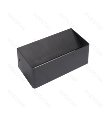 Applique led in metallo nera 12,5W 1450lumen 6500K luce fredda misura L200xW100xH80mm IP20 da interno, design elegante