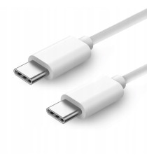 Cavo di ricarica type-c da usb-c a usb-c 2mt 2A bianco - 20W connessione veloce type-c a type-c cavo dati High Speed 480 Mbps Cavo di ricarica type-c da usb-c a usb-c 2mt 2A bianco - 20W connessione veloce type-c a type-c cavo dati High Speed 480 Mbps