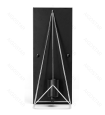 Applique in metallo nera opaco con attacco E27 max. 40w misura L350xW140xH150mm lampada da interno