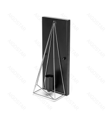 Applique in metallo nera opaco con attacco E27 max. 40w misura L350xW140xH150mm lampada da interno