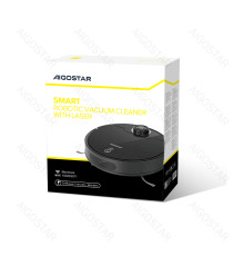 Robot aspirapolvere e lavapavimenti Smart con laser WiFi WB nero 12W, Contenitore polvere da 500 ml,Vaschetta acqua da 280ml