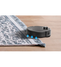 Robot aspirapolvere e lavapavimenti Smart con laser WiFi WB nero 12W, Contenitore polvere da 500 ml,Vaschetta acqua da 280ml
