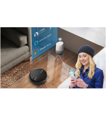 Robot aspirapolvere e lavapavimenti Smart con laser WiFi WB nero 12W, Contenitore polvere da 500 ml,Vaschetta acqua da 280ml