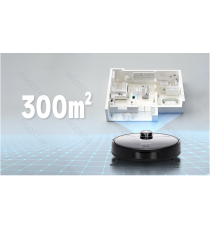 Robot aspirapolvere e lavapavimenti Smart con laser WiFi WB nero 12W, Contenitore polvere da 500 ml,Vaschetta acqua da 280ml