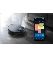 Robot aspirapolvere e lavapavimenti Smart con laser WiFi WB nero 12W, Contenitore polvere da 500 ml,Vaschetta acqua da 280ml