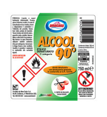 Alcool etilico denaturato 90° - 750 ml - Amacasa Alcool etilico denaturato 90° - 750 ml - Amacasa