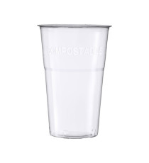 Bicchiere birra in PLA - 390 ml - trasparente - Dopla Green - conf. 20 pezzi Bicchiere birra in PLA - 390 ml - trasparente - Dopla Green - conf. 20 pezzi