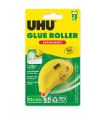 Colla a nastro Dry&Clean Roller - permanente - 6,5 mm x 8,5 m - UHU Colla a nastro Dry&Clean Roller - permanente - 6,5 mm x 8,5 m - UHU