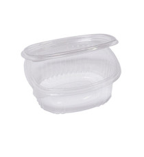 Contenitori ovali in PET - con coperchio incernierato - 14 x 11,9 x 5 cm - Europack - pack 50 pezzi Contenitori ovali in PET - con coperchio incernierato - 14 x 11,9 x 5 cm - Europack - pack 50 pezzi