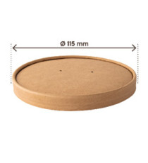 Coperchio per bowl portazuppe monouso - da 780 ml  - avana - Signor Bio - conf. 25 pezzi Coperchio per bowl portazuppe monouso - da 780 ml  - avana - Signor Bio - conf. 25 pezzi