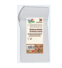 Cucchiaini in Estabio - avorio - Dopla Green -  conf. 30 pezzi