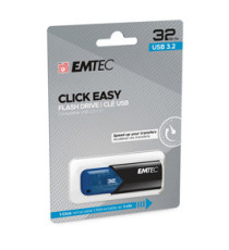 Emtec - Memoria USB B110 USB 3.2 Click&Easy - blu - ECMMD32GB113 - 32 GB Emtec - Memoria USB B110 USB 3.2 Click&Easy - blu - ECMMD32GB113 - 32 GB