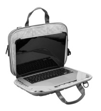 Borsa porta notebook Vacallo 16 - PET - grigio chiaro - SWISS Digital DESIGN Borsa porta notebook Vacallo 16 - PET - grigio chiaro - SWISS Digital DESIGN