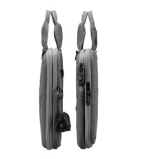 Borsa porta notebook Vacallo 16 - PET - grigio chiaro - SWISS Digital DESIGN Borsa porta notebook Vacallo 16 - PET - grigio chiaro - SWISS Digital DESIGN