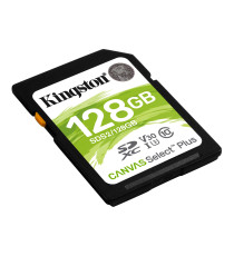 Scheda Sdxc 128GB SDS2-128GB UHS-I Kingston SD Canvas Select Plus 100 MB/s in lettura, Classe di velocità UHS-I, U1, V10 SDHC Scheda Sdxc 128GB SDS2-128GB UHS-I Kingston SD Canvas Select Plus 100 MB/s in lettura, Classe di velocità UHS-I, U1, V10 SDHC