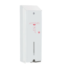Dispenser assorbenti Artemis - 1 colonna - metallo verniciato - bianco - Mar Plast