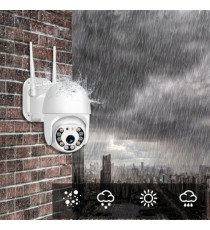 Telecamera smart di videosorveglianza 1920x1080P/2MPx rotante IP65 da esterno, Wi-fi o ethernet,slot memory card, alta qualità Telecamera smart di videosorveglianza 1920x1080P/2MPx rotante IP65 da esterno, Wi-fi o ethernet,slot memory card, alta qualità