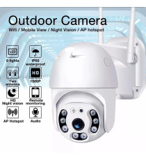 Telecamera smart di videosorveglianza 1920x1080P/2MPx rotante IP65 da esterno, Wi-fi o ethernet,slot memory card, alta qualità Telecamera smart di videosorveglianza 1920x1080P/2MPx rotante IP65 da esterno, Wi-fi o ethernet,slot memory card, alta qualità