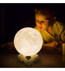 Lampada luna 3d da scrivania,moon light ,con ricarica usb,Rgb telecomando 16 colori, luce notturna misura Diametro: 12 cm Lampada luna 3d da scrivania,moon light ,con ricarica usb,Rgb telecomando 16 colori, luce notturna misura Diametro: 12 cm