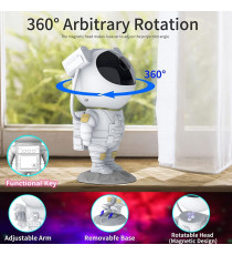 Proiettore a led Astronauta effetto cielo stellato SM4 galassia a soffitto con telecomando,lampada luce notturna 8 modalità Proiettore a led Astronauta effetto cielo stellato SM4 galassia a soffitto con telecomando,lampada luce notturna 8 modalità