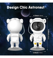 Proiettore a led Astronauta effetto cielo stellato SM4 galassia a soffitto con telecomando,lampada luce notturna 8 modalità Proiettore a led Astronauta effetto cielo stellato SM4 galassia a soffitto con telecomando,lampada luce notturna 8 modalità