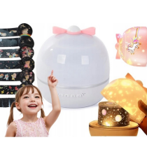 Proiettore a led unicorno cielo stellato, 6 tipologie di proiezione,lampada luce notturna per bambine, ricarica usb Proiettore a led unicorno cielo stellato, 6 tipologie di proiezione,lampada luce notturna per bambine, ricarica usb