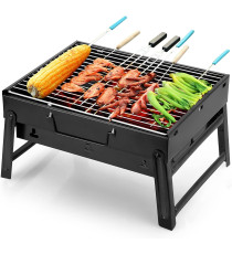 Mini Barbecue portatile per 1-5 Persone, Griglia Pieghevole, in acciaio inossidabile rinforzato, BBQ Grill misura 35x27x19cm Mini Barbecue portatile per 1-5 Persone, Griglia Pieghevole, in acciaio inossidabile rinforzato, BBQ Grill misura 35x27x19cm