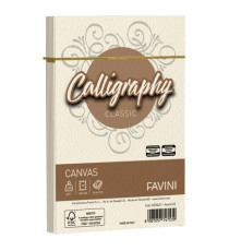 Busta Calligraphy Canvas - 120 x 180 mm - 100 gr - avorio 02 - Favini - conf. 25 pezzi
