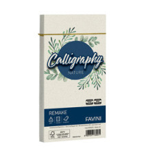 Busta Calligraphy Remake -  110 x 220 mm - 120 gr - perla - Favini - conf. 25 pezzi