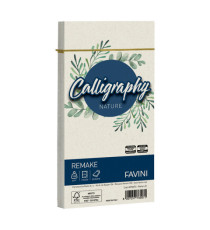 Busta Calligraphy Remake -  110 x 220 mm - 120 gr - perla - Favini - conf. 25 pezzi