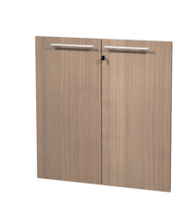 Coppia ante Prestige - per mobile basso - 80 x 77 cm - spessore 18 mm - melaminico - ciliegio arabis