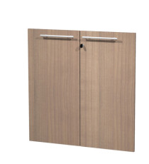 Coppia ante Prestige - per mobile basso - 80 x 77 cm - spessore 18 mm - melaminico - ciliegio arabis