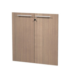 Coppia ante Prestige - per mobile basso - 80 x 77 cm - spessore 18 mm - melaminico - ciliegio arabis