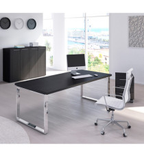 Coppia ante Prestige - per mobile medio - 80 x 115,4 cm - spessore 18 mm - melaminico - nero venato