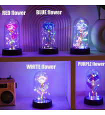 Lampada a led a forma di rosa rossa 11x23cm con illuminazione colorata,a batteria,luce notturna,idea regalo amore,San Valentino Lampada a led a forma di rosa rossa 11x23cm con illuminazione colorata,a batteria,luce notturna,idea regalo amore,San Valentino