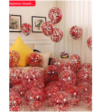 24 palloncini da 12 pollici circa rossi brillanti e trasparenti!San Valentino, amore, anniversario, atmosfera romantica! 24 palloncini da 12 pollici circa rossi brillanti e trasparenti!San Valentino, amore, anniversario, atmosfera romantica!