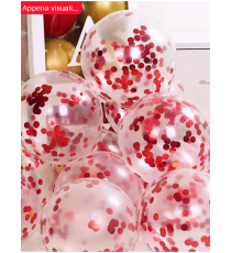 24 palloncini da 12 pollici circa rossi brillanti e trasparenti!San Valentino, amore, anniversario, atmosfera romantica! 24 palloncini da 12 pollici circa rossi brillanti e trasparenti!San Valentino, amore, anniversario, atmosfera romantica!