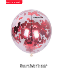 24 palloncini da 12 pollici circa rossi brillanti e trasparenti!San Valentino, amore, anniversario, atmosfera romantica! 24 palloncini da 12 pollici circa rossi brillanti e trasparenti!San Valentino, amore, anniversario, atmosfera romantica!