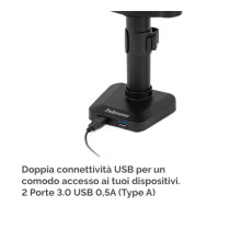 Braccio portamonitor triplo Platinum Series - Fellowes