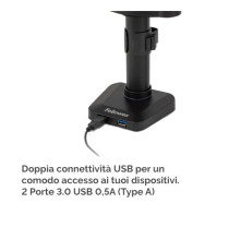 Braccio portamonitor triplo Platinum Series - Fellowes