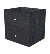Cassettiera per casellario Rainbow - 2 cassetti - 32,5x28,8x32,5 cm - nero venato