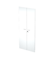 Coppia ante Easy - per mobile alto - 80 x 175 cm - spessore 18 mm - melaminico - bianco